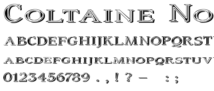 Coltaine No 2 font